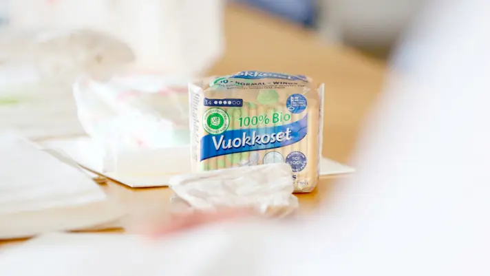 UPM RaumaCell, sanitary napkins